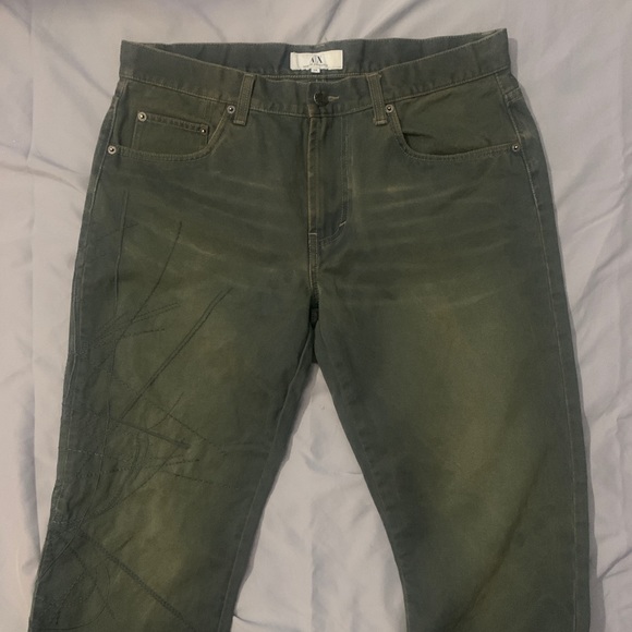 ARMANIE EXCHANGE Tint Dye-cottonembroidered pant